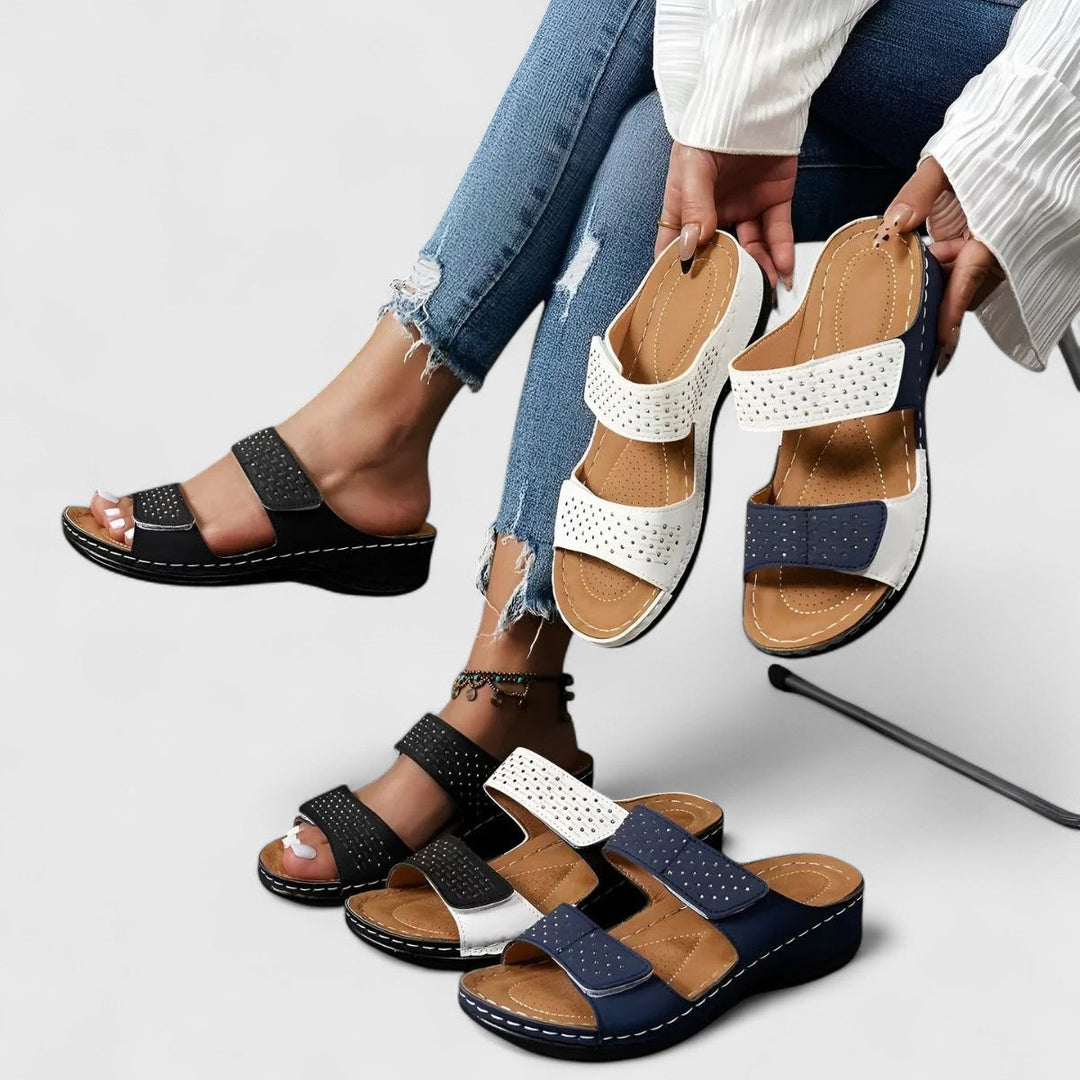Leonie Bayreuth | Bequeme Sandalen in Weiß