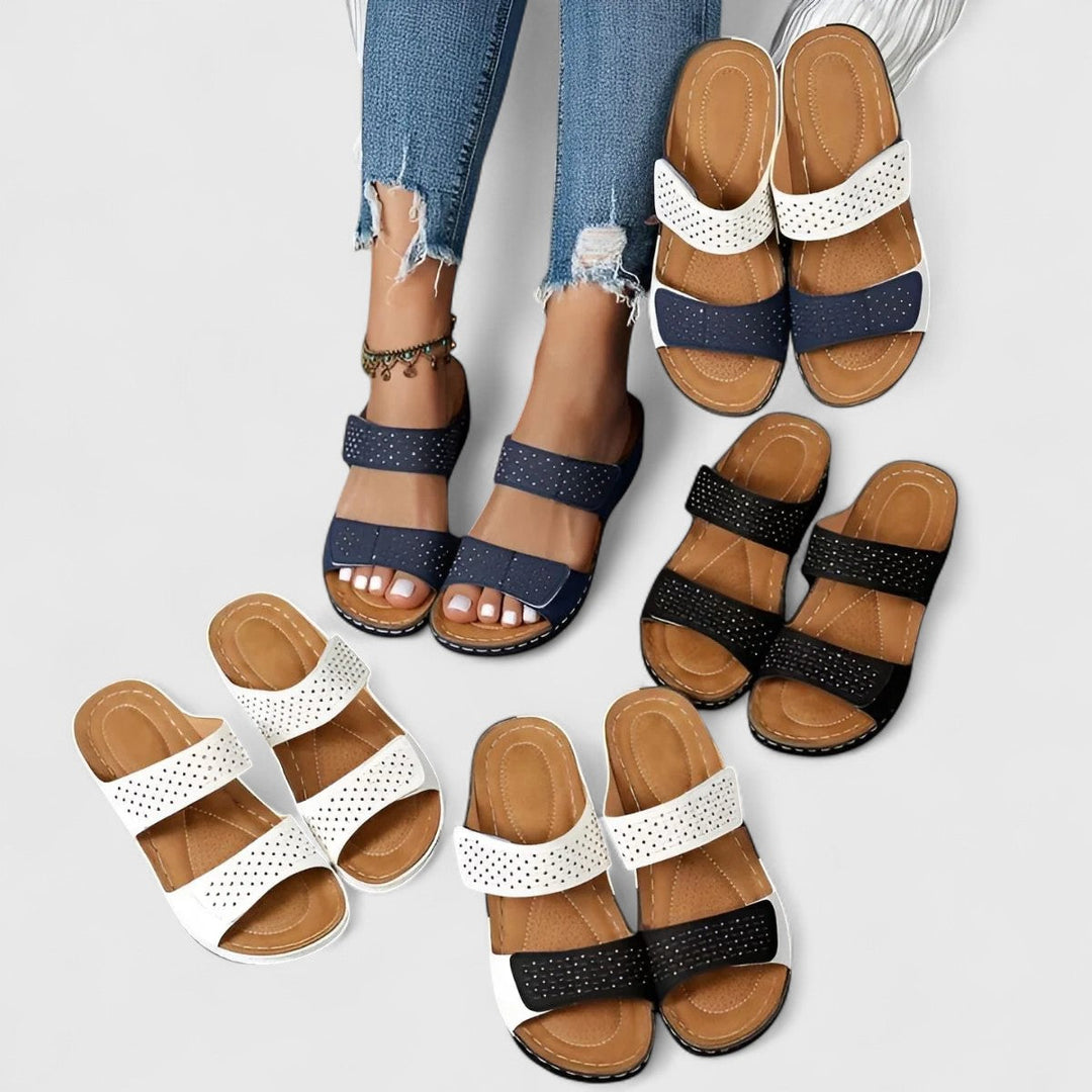 Leonie Bayreuth | Bequeme Sandalen in Weiß