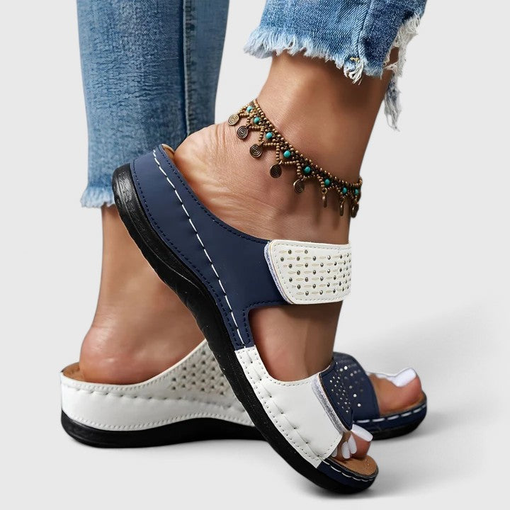 Elise Heidelberg | Bequeme Orthopädische Sandalen in Weiß