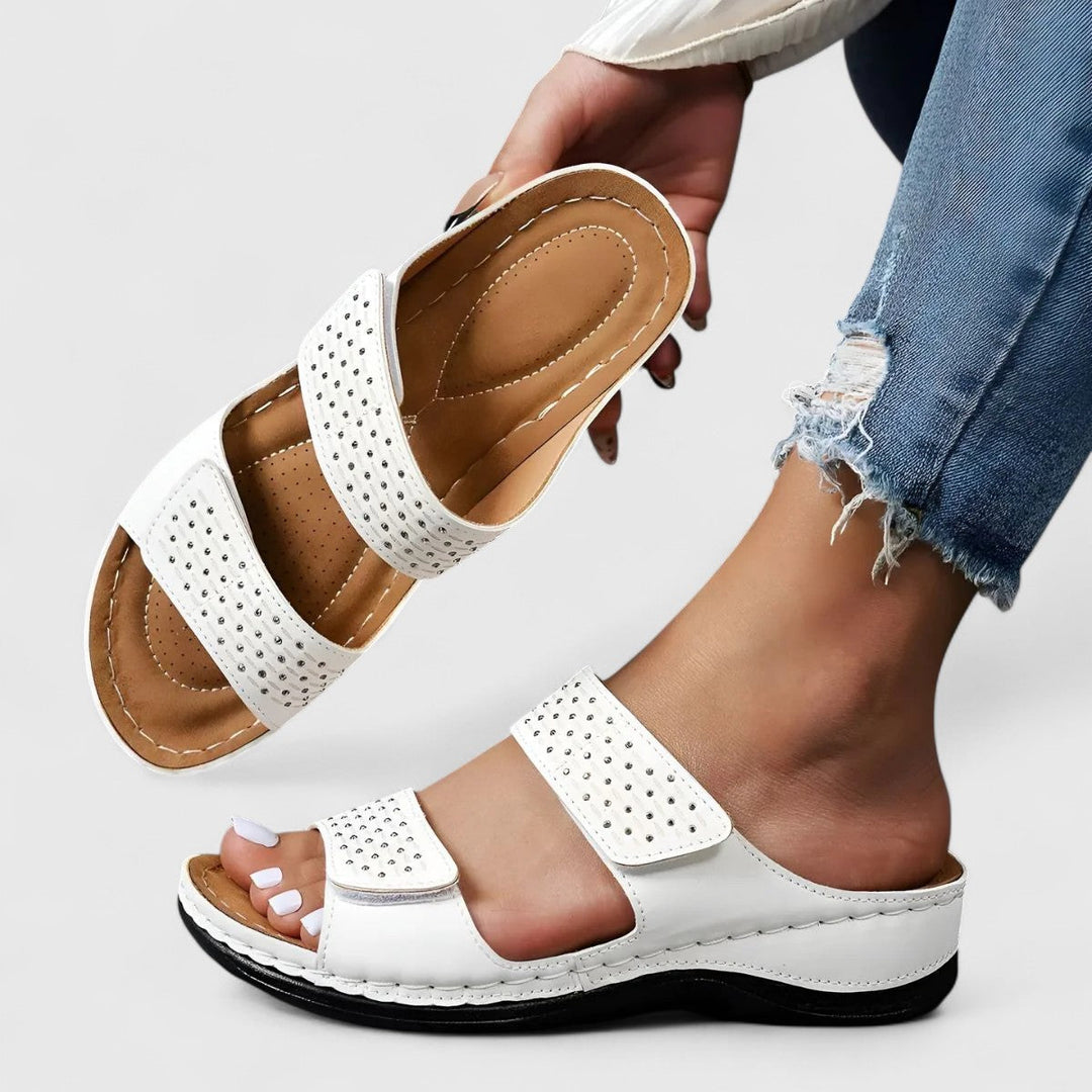 Leonie Bayreuth | Bequeme Sandalen in Weiß