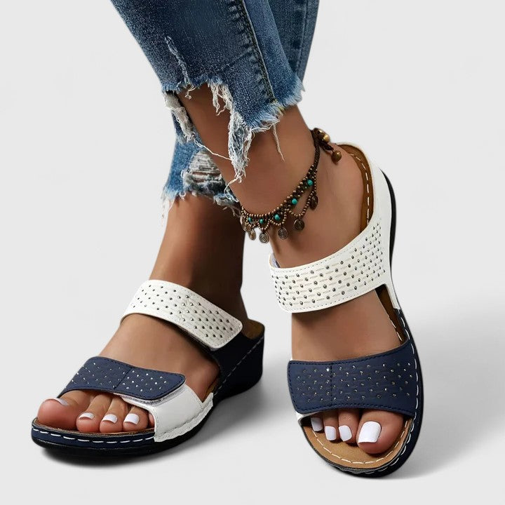 Elise Heidelberg | Bequeme Orthopädische Sandalen in Weiß
