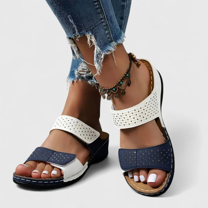 Leonie Bayreuth | Bequeme Sandalen in Weiß