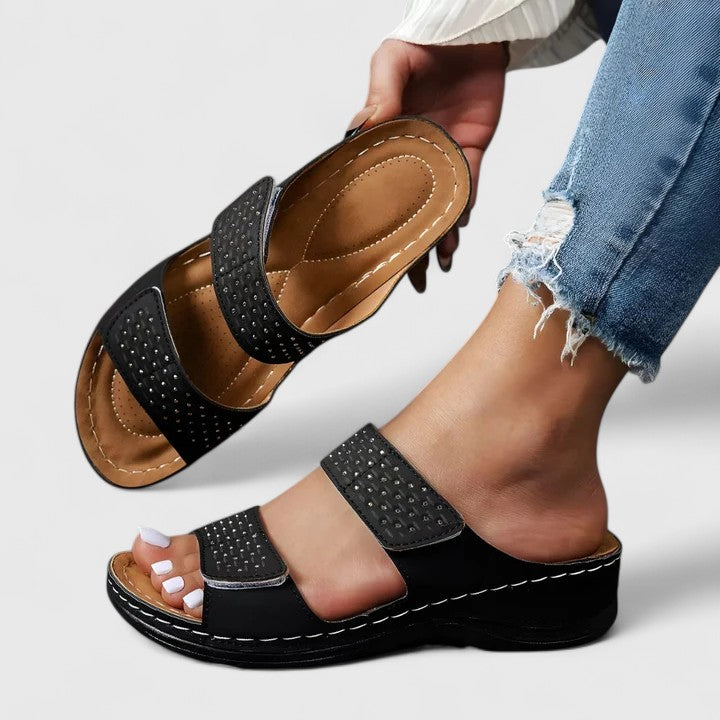 Elise Heidelberg | Bequeme Orthopädische Sandalen in Weiß