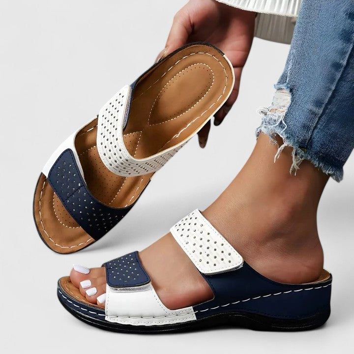 Elise Heidelberg | Bequeme Orthopädische Sandalen in Weiß