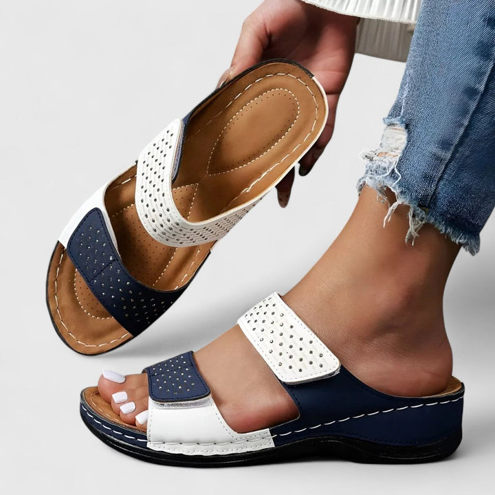 Leonie Bayreuth | Bequeme Sandalen in Weiß
