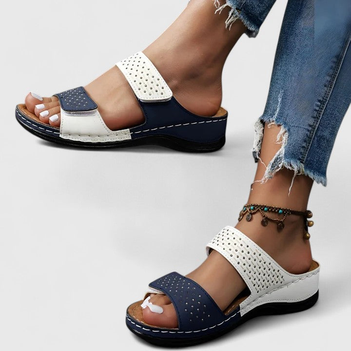 Elise Heidelberg | Bequeme Orthopädische Sandalen in Weiß