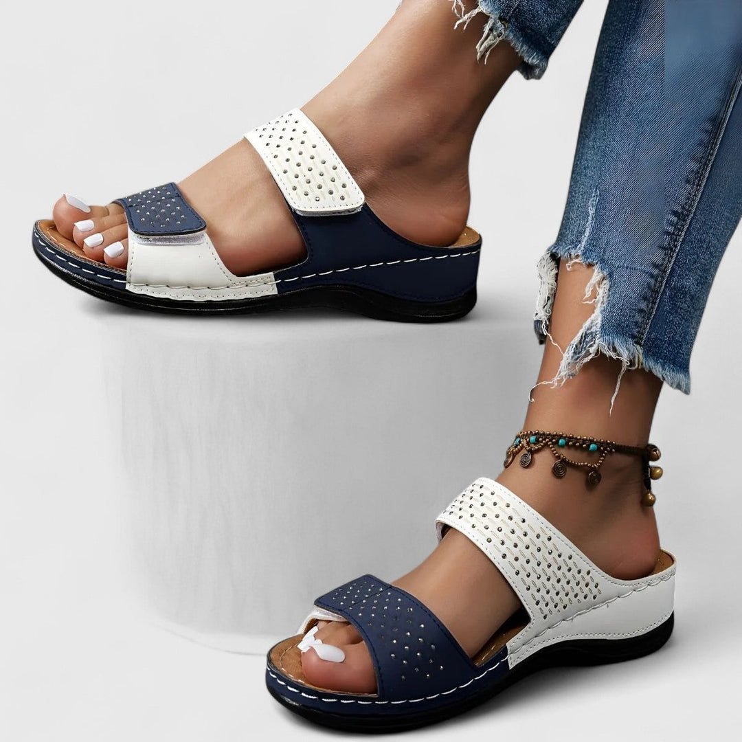 Leonie Bayreuth | Bequeme Sandalen in Weiß