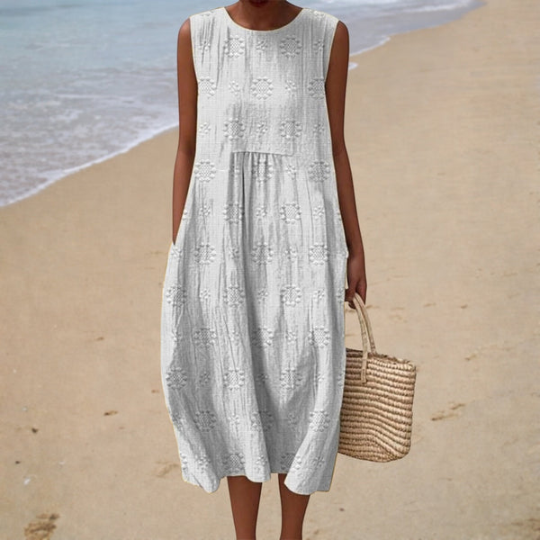 Bequeme Ärmellose Sommerkleid