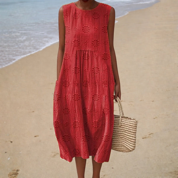 Bequeme Sommerkleid ohne Ärmel