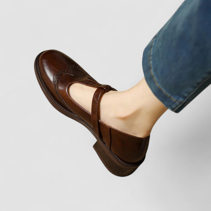 Clara Bad-Ischl | Orthopädische Mary Jane Schuhe in Beige