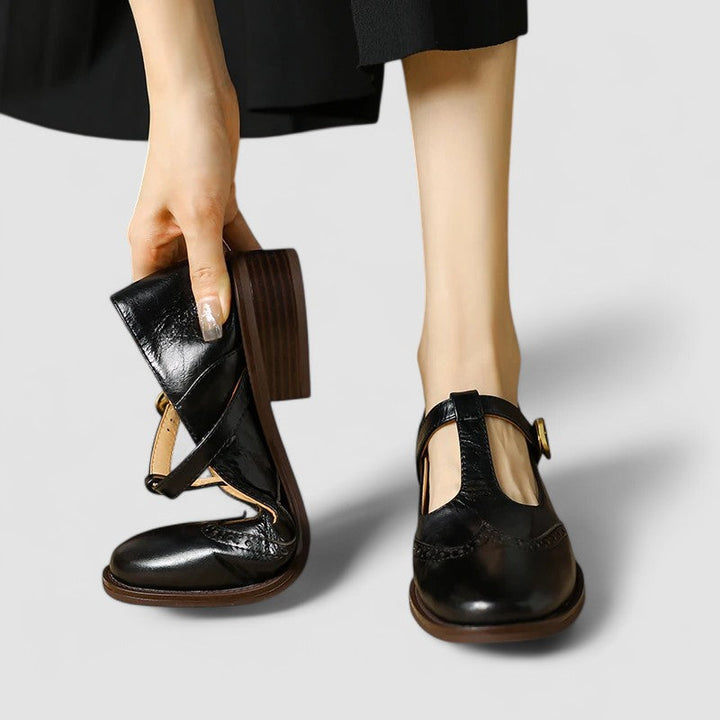 Clara Bad-Ischl | Orthopädische Mary Jane Schuhe in Beige