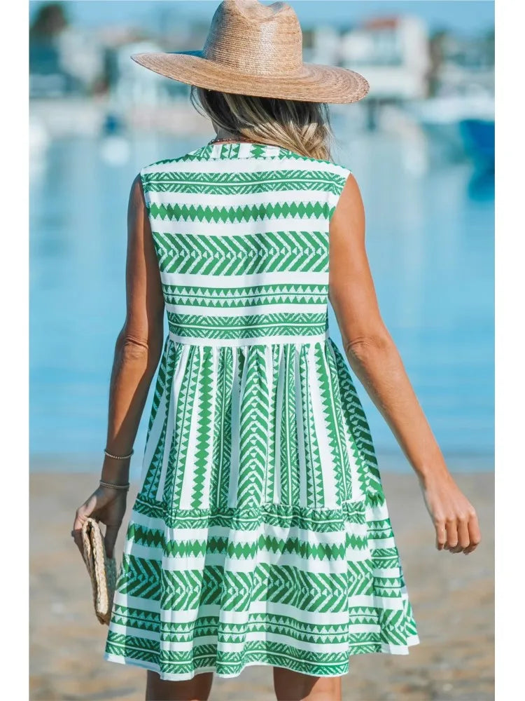 Isolde Aachen | Geometrisches Sommerkleid