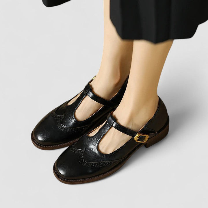 Clara Bad-Ischl | Orthopädische Mary Jane Schuhe in Beige