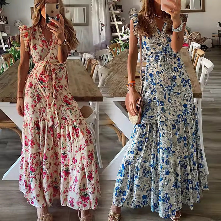 Karolina Bamberg | Maxi Kleid mit Blumenmuster