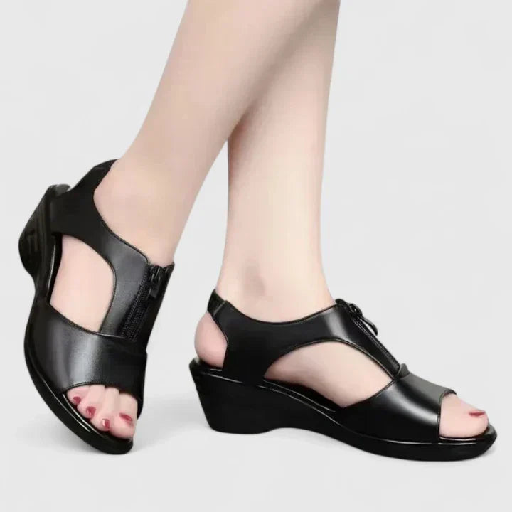 Sieglinde Quedlinburg | Elegante Orthopädische Sandalen in Weinrot