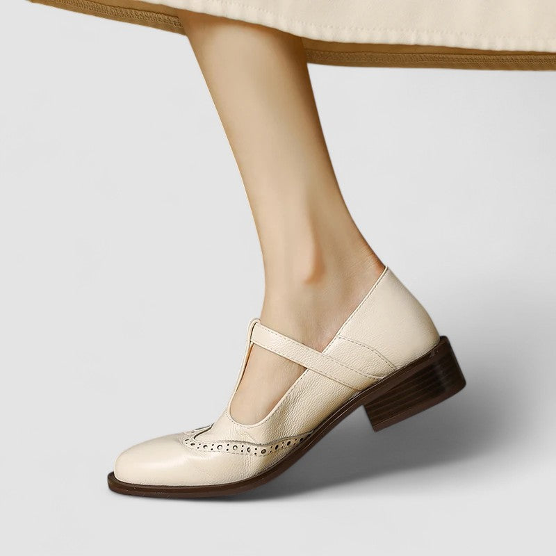 Clara Bad-Ischl | Orthopädische Mary Jane Schuhe in Beige