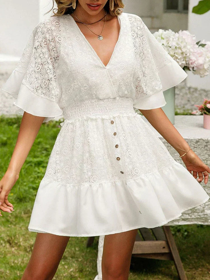 Luise Meissen | Boho-Spitzenkleid in Mehrfarbig