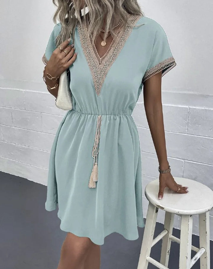 Greta Dresden | Elegantes Boho-Kleid in Weiß