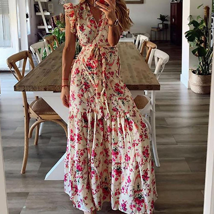 Karolina Bamberg | Maxi Kleid mit Blumenmuster