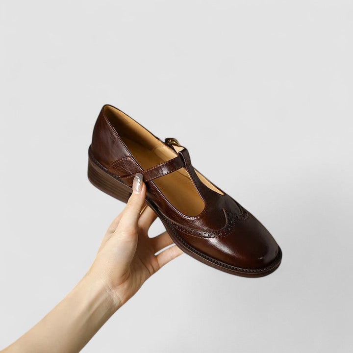 Clara Bad-Ischl | Orthopädische Mary Jane Schuhe in Beige