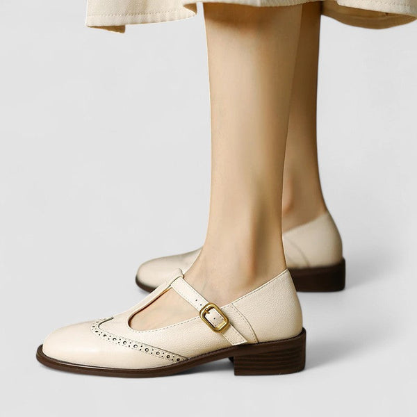 Clara Bad-Ischl | Orthopädische Mary Jane Schuhe in Beige