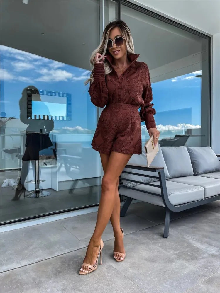 Ida Bad-Ischl | Elegantes Spitzenensemble in Hellblau