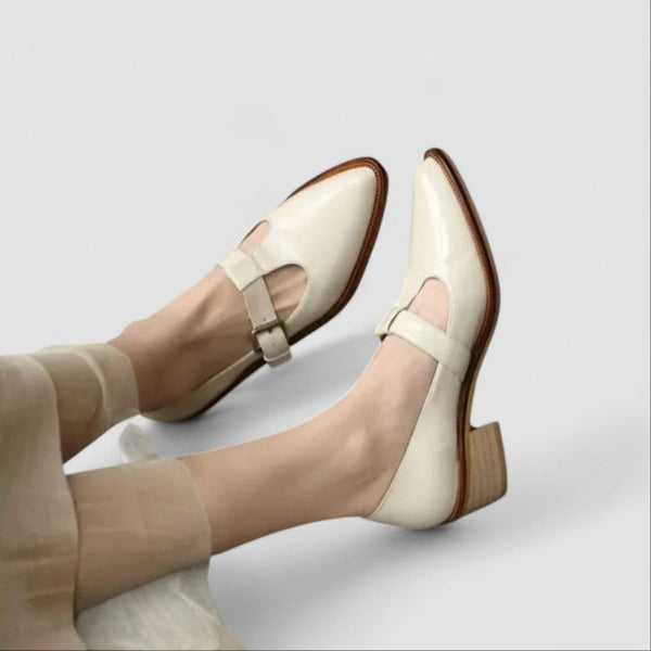 Amalia Wismar | Orthopädische Mary Jane Schuhe in Beige