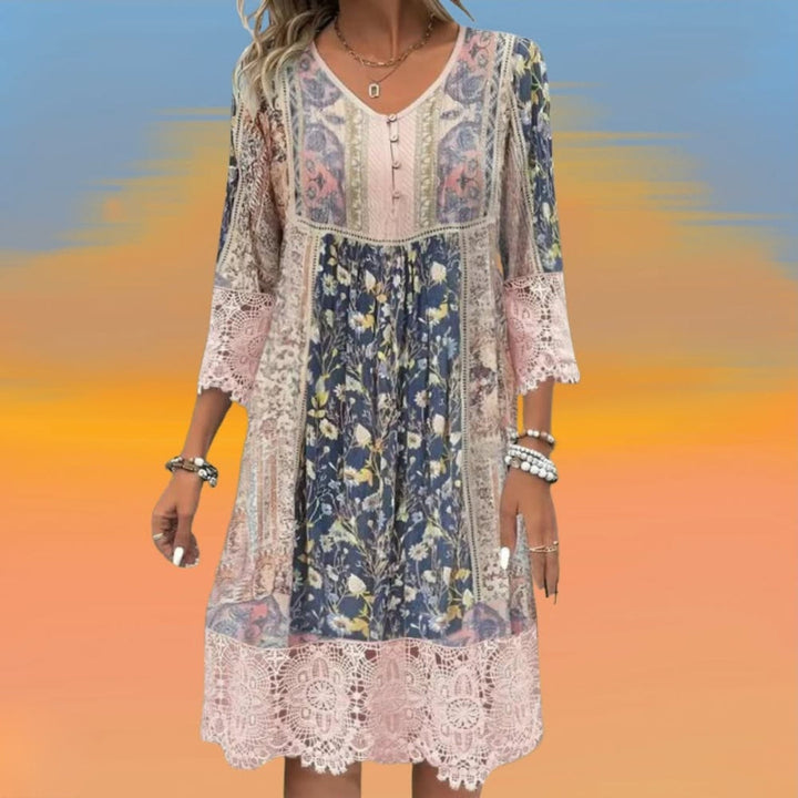 Josefine Aachen | Midi-Kleid Fluide Boho Luxe