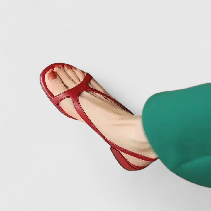 Theresa Münster | Elegante Orthopädische Sandalen in Bordeaux