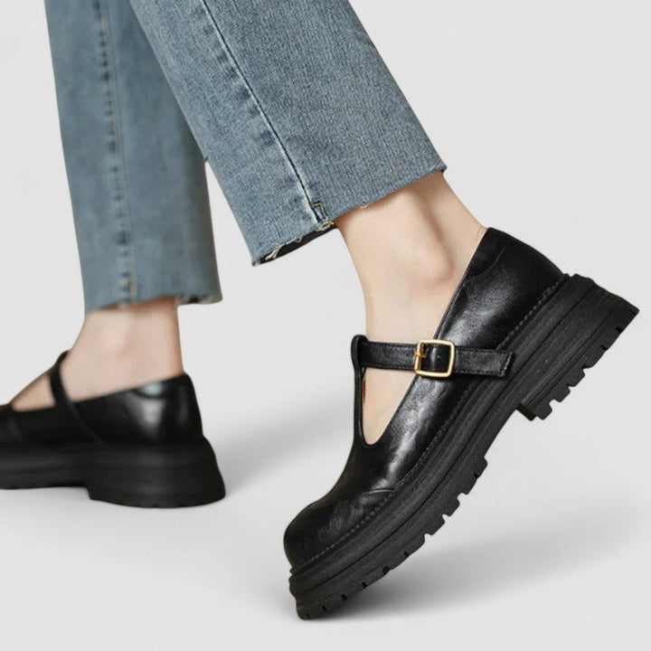 Hildegard Meissen | Orthopädische Mary Jane Schuhe in Braun