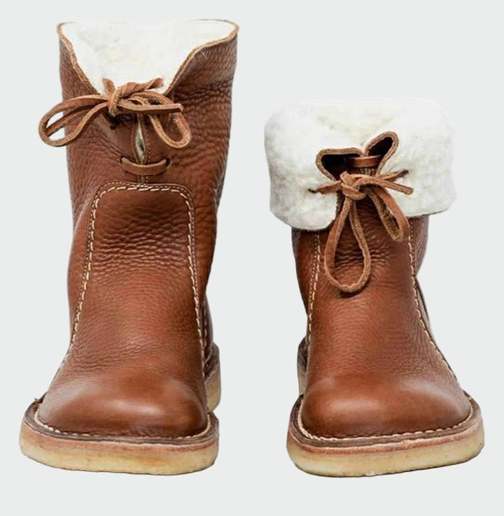 Hildegard Bamberg | Wasserdichte Lederstiefel für Männer mit Wollfutter