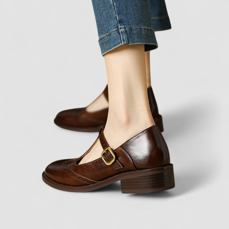 Clara Bad-Ischl | Orthopädische Mary Jane Schuhe in Beige