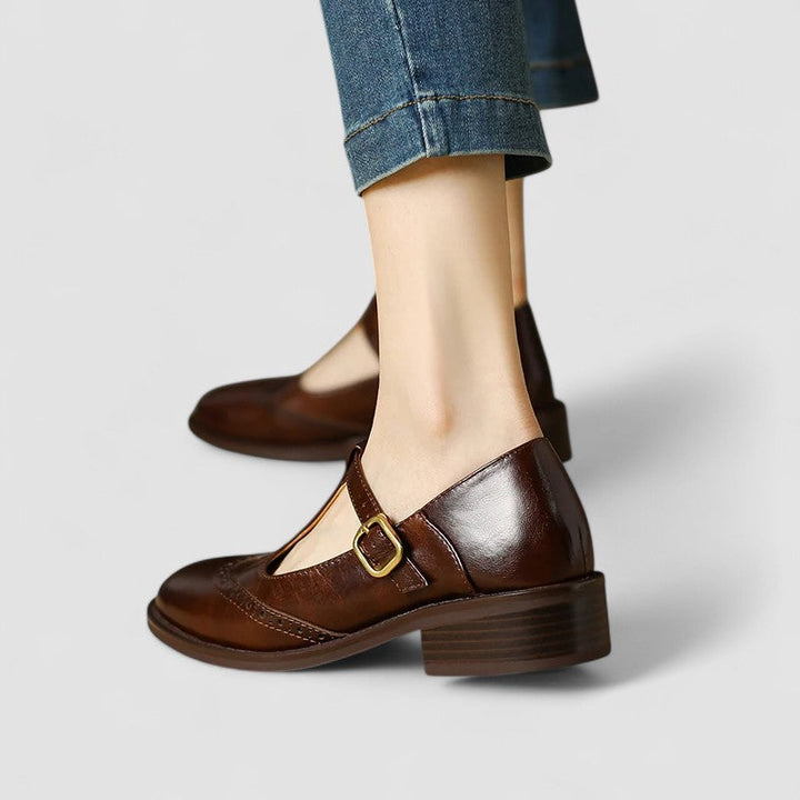 Clara Bad-Ischl | Orthopädische Mary Jane Schuhe in Beige