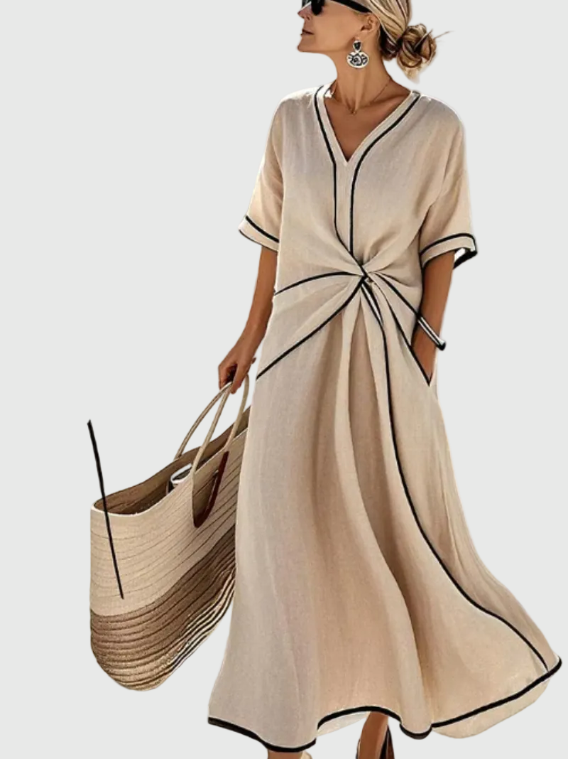 Luise Goslar | Maxikleid mit Drapierung