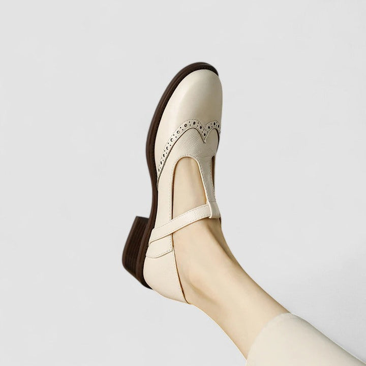 Clara Bad-Ischl | Orthopädische Mary Jane Schuhe in Beige