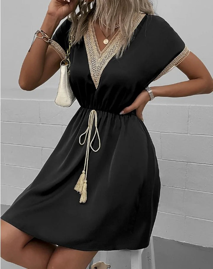 Greta Dresden | Elegantes Boho-Kleid in Weiß