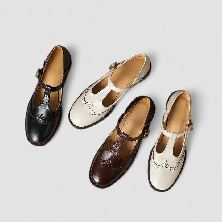 Clara Bad-Ischl | Orthopädische Mary Jane Schuhe in Beige