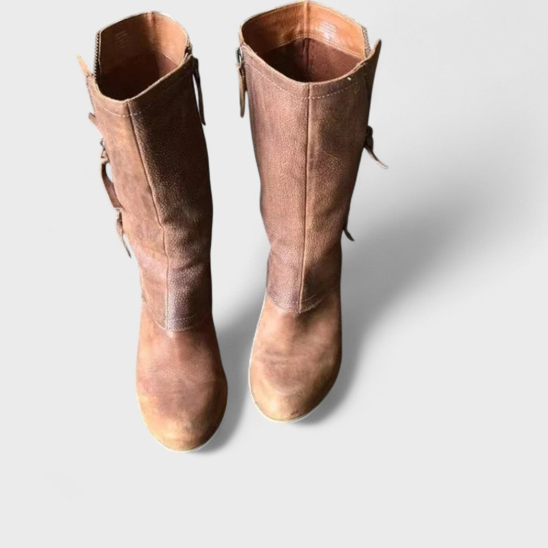 Lena Coburg | Vintage Stiefel Bis Zur Wadenmitte