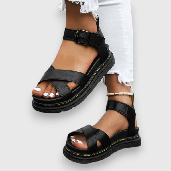 Hildegard Rüdesheim | Elegante Orthopädische Sandalen in Schwarz