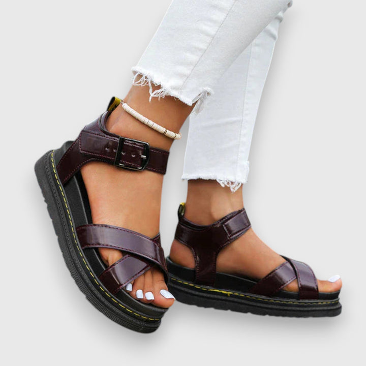 Hildegard Rüdesheim | Elegante Orthopädische Sandalen in Schwarz