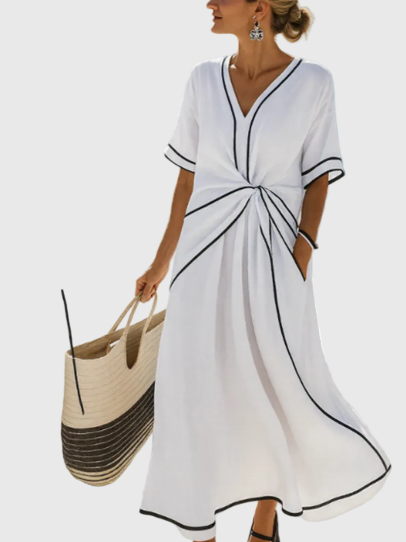 Luise Goslar | Maxikleid mit Drapierung