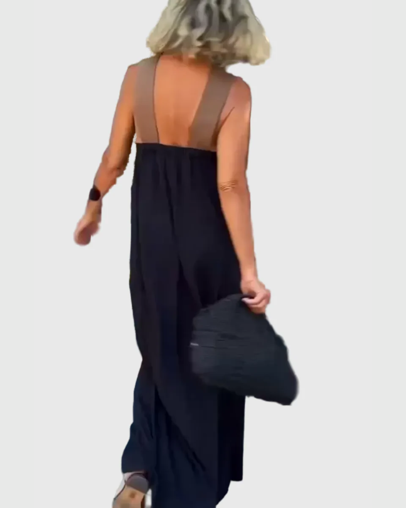 Leonie Lübeck | Elegantes Maxikleid in Schwarz