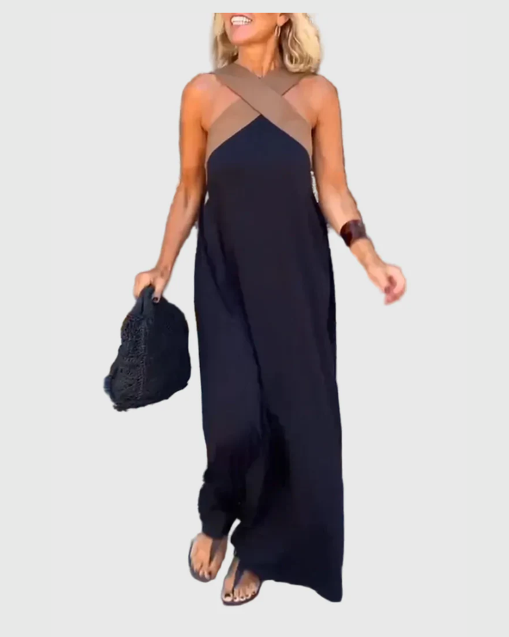 Leonie Lübeck | Elegantes Maxikleid in Schwarz