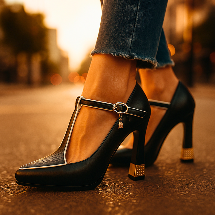 Emma Konstanz | Orthopädische Absätze in Schwarz