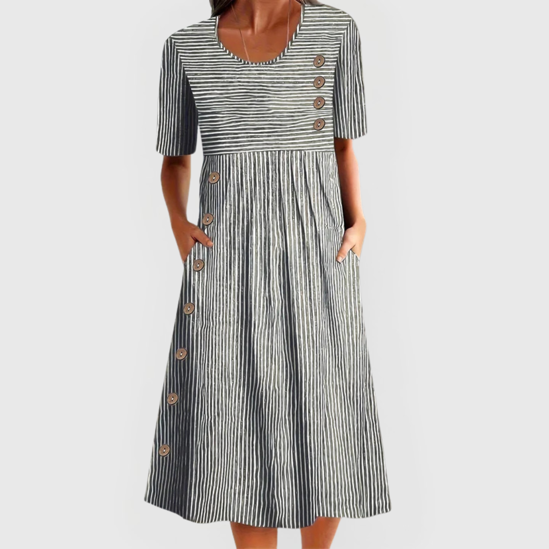 Hildegard Speyer | Midilänge Ringelkleid