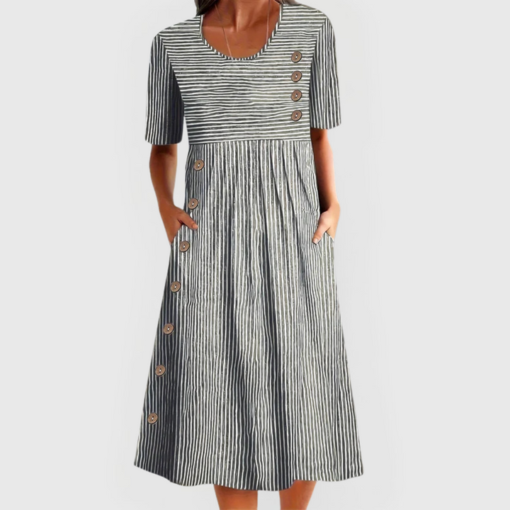 Hildegard Speyer | Midilänge Ringelkleid