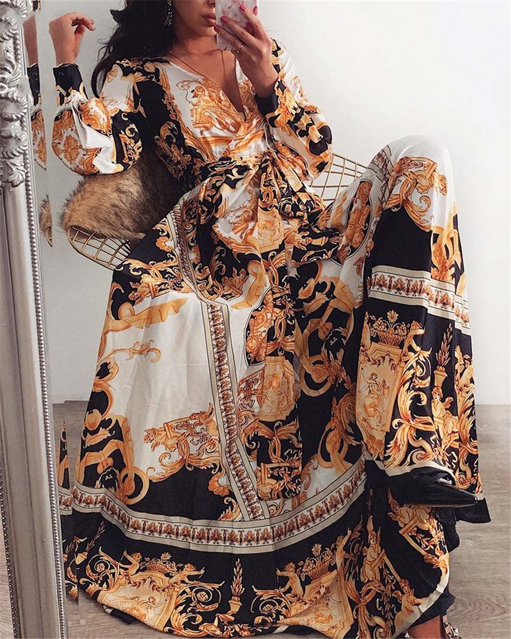 Paulina Görlitz | Boho Bedrucktes Kleid