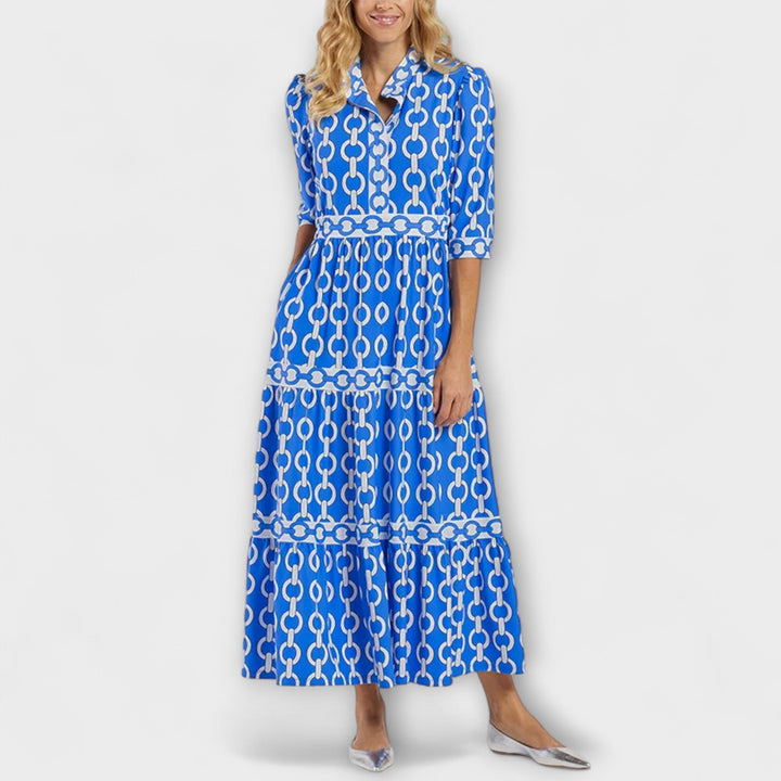 Matilda Bautzen | Midi-Robe mit Kettenmuster