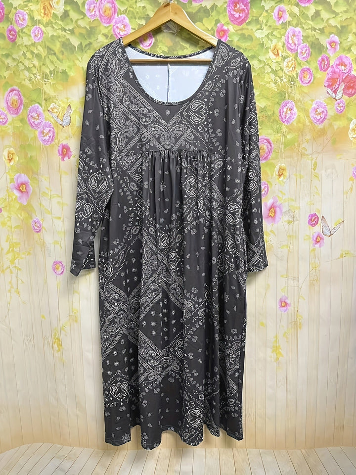 Isolde Weimar | Midi-Kleid mit Langen Ärmeln Casual
