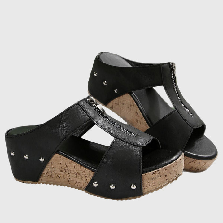 Ida Ansbach | Schicke Orthopädische Sandalen in Schwarz